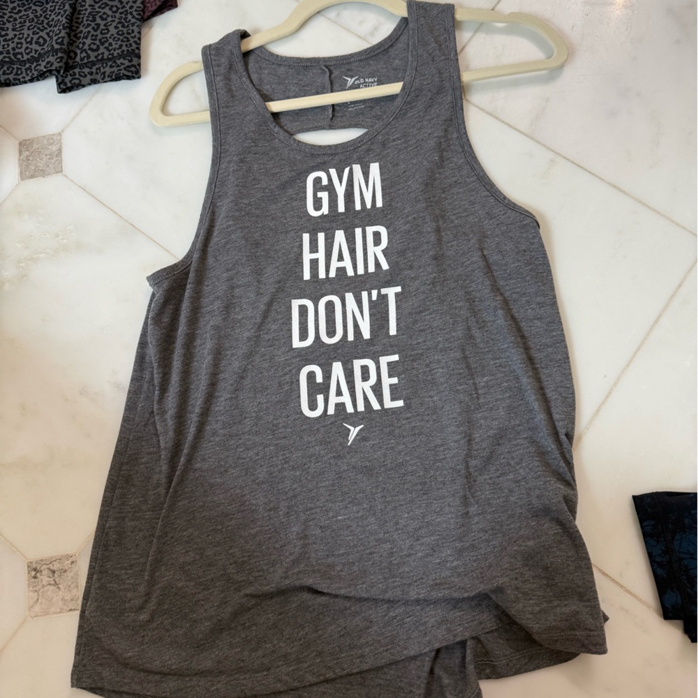 Gray Gym Tank Top